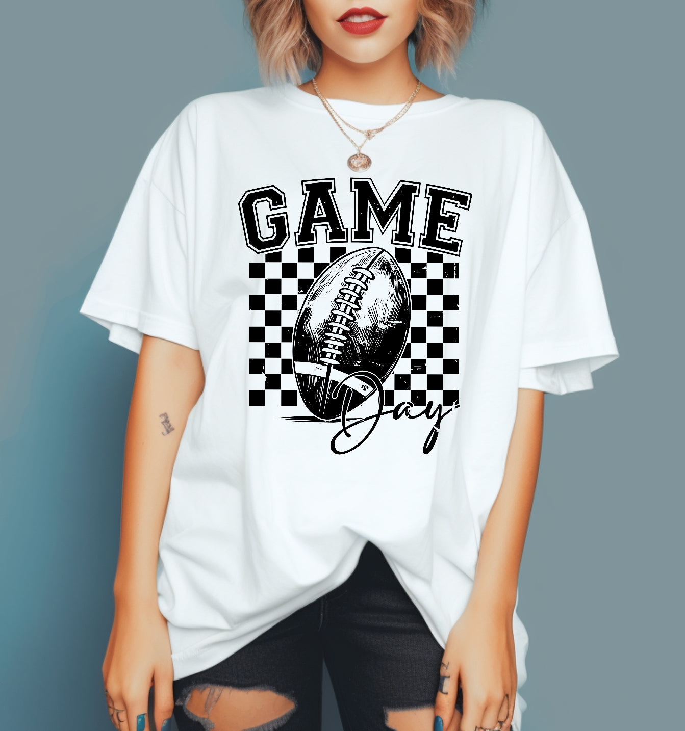 Game Day Football  Adult Screen Print