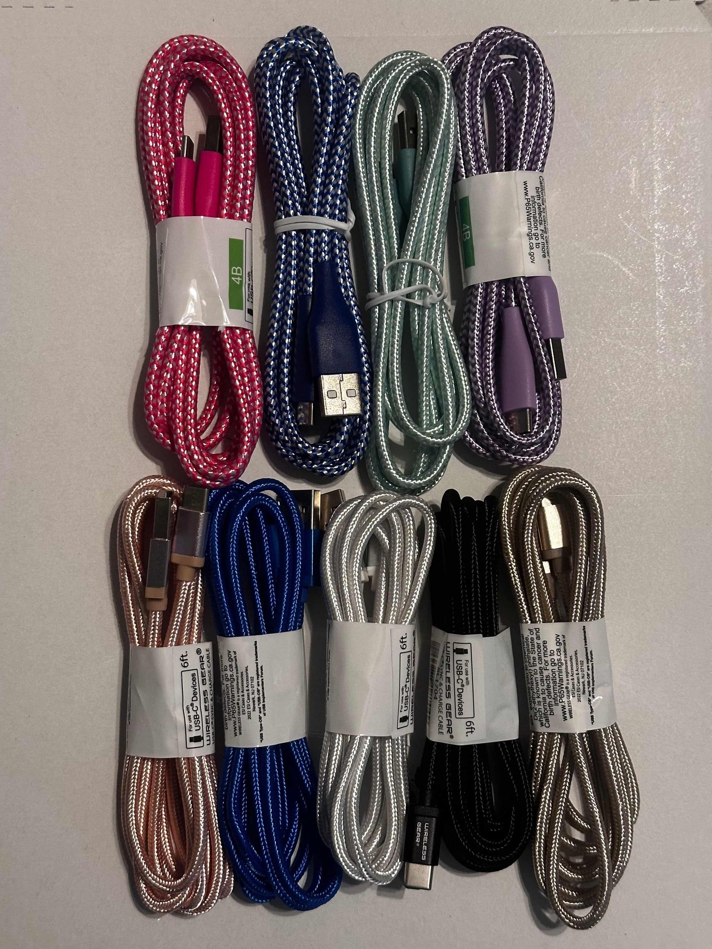 6ft. USB-C Fabric Charging Cable Blanks  