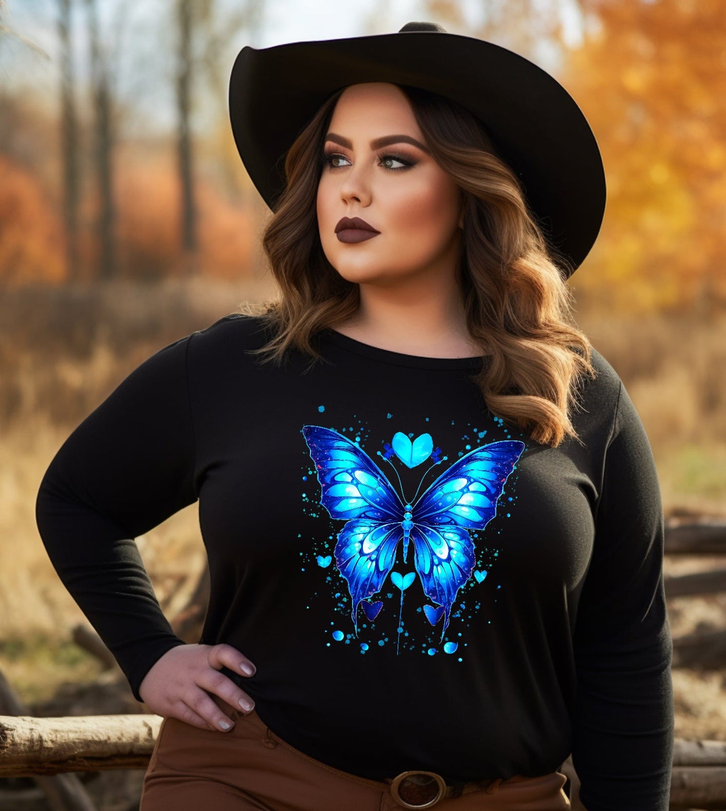 Butterfly  Adult Clear Screen Print Hot  