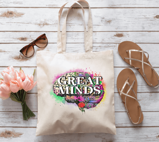 Great Minds Clear Screen Print Hot  