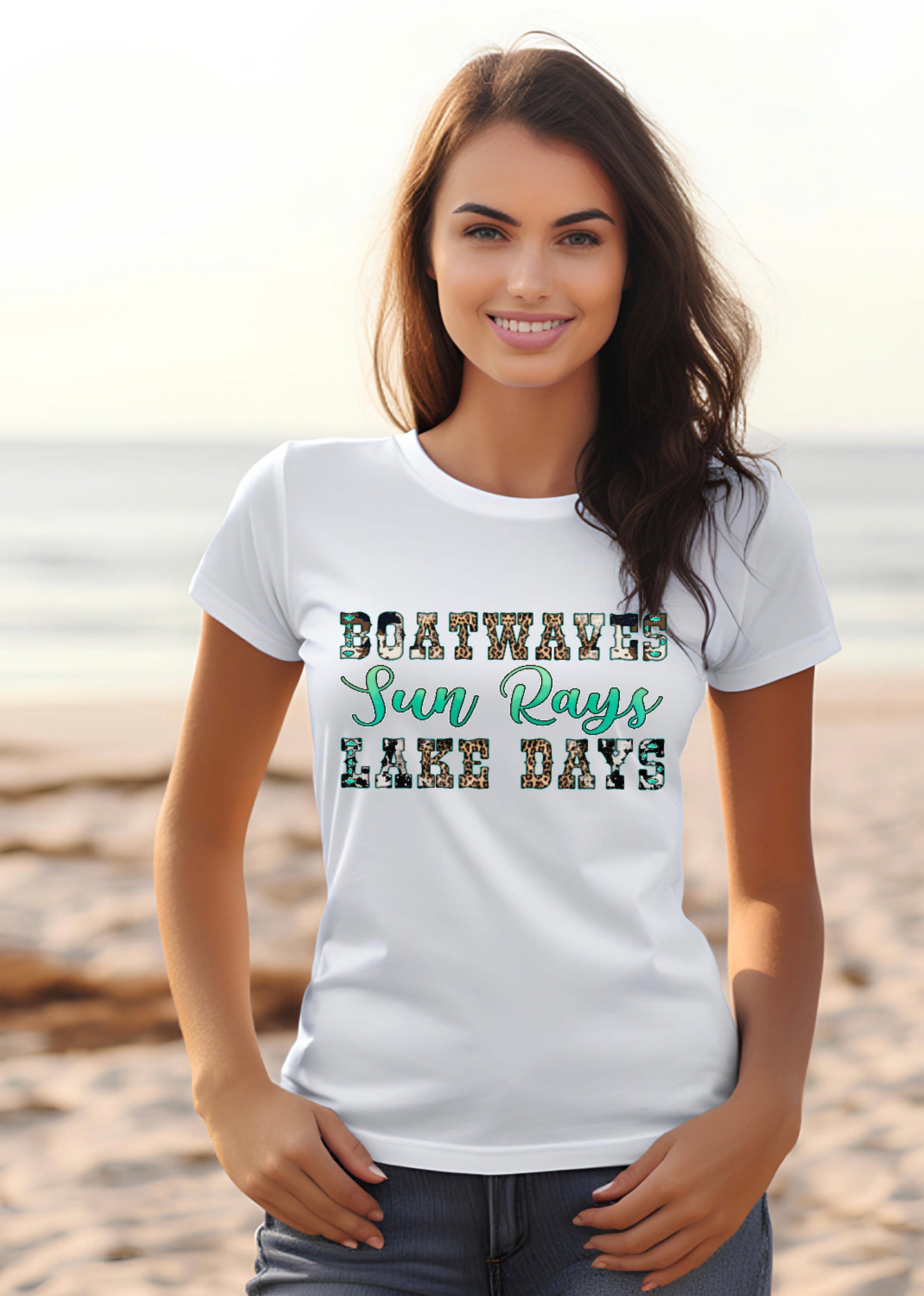 Lake Days  Adult Clear Screen Print Hot  