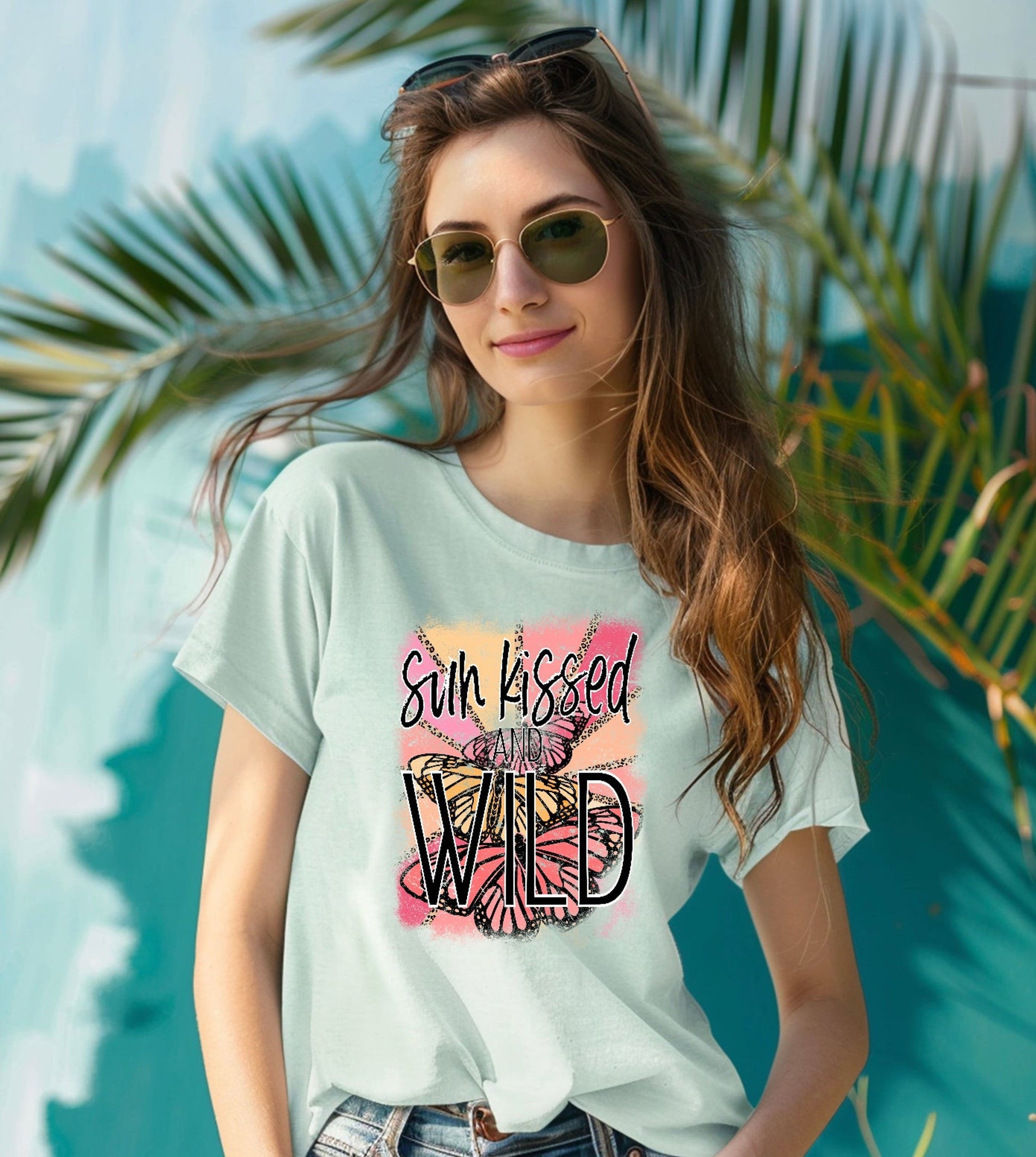 Sun Kissed and Wild  Adult Clear Screen Print Hot  