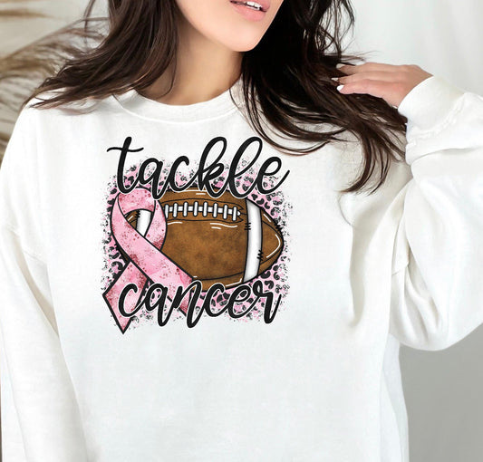 Tackle Cancer Clear Screen Print Hot  