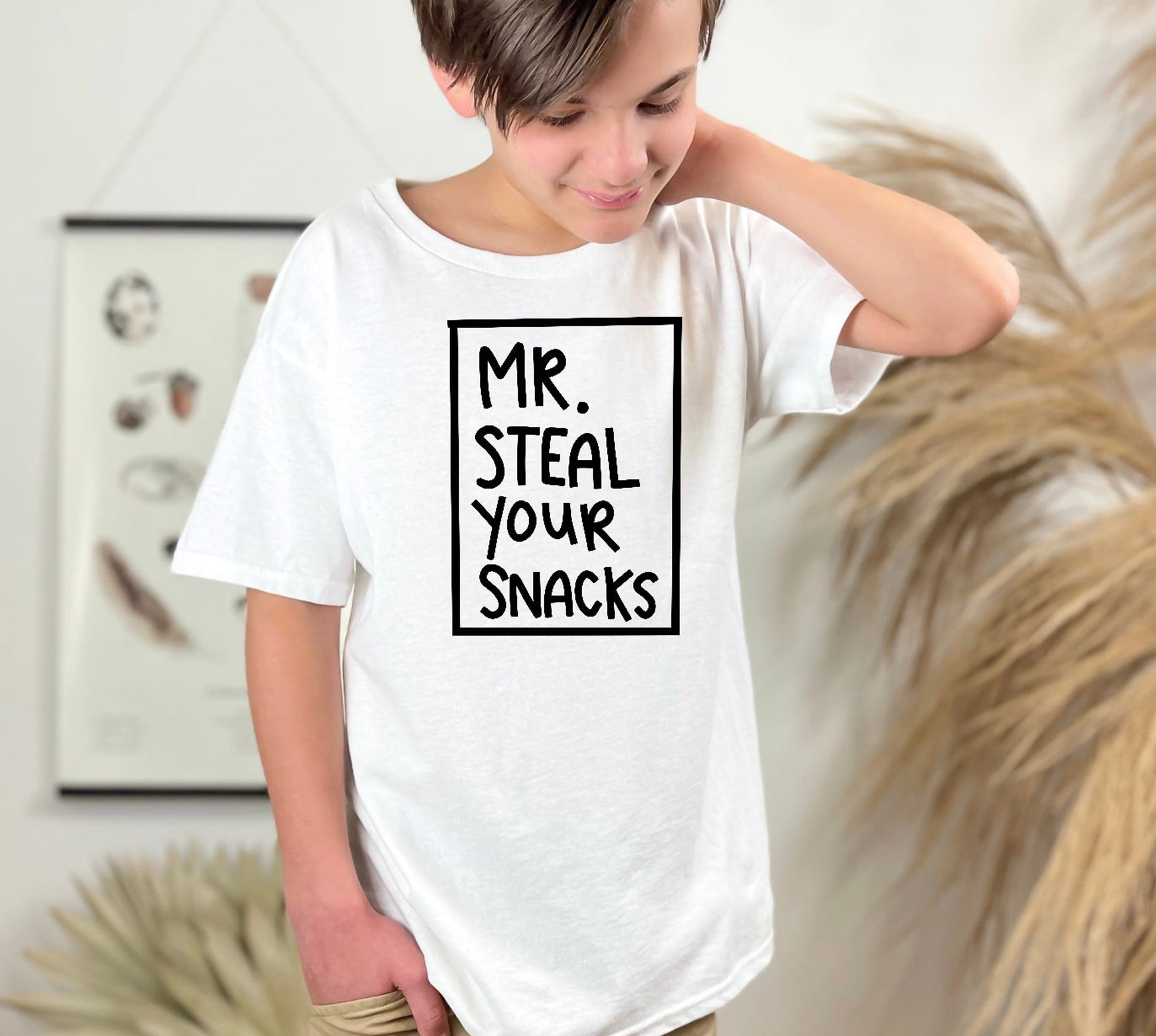 Mr. Steal Your Snacks  Youth Screen Print RTS  