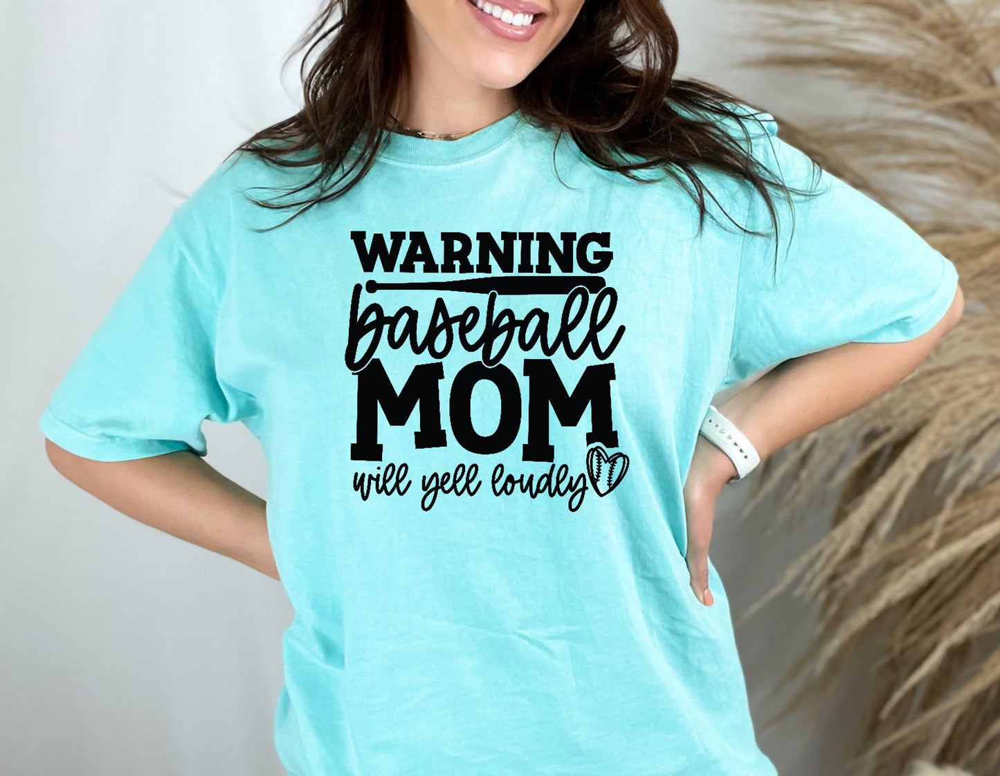 Warning Baseball Mom Screen Print RTS  