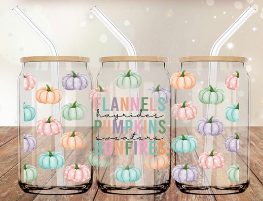 Flannels Pumpkins Bonfires 16oz Wrap Wrap  