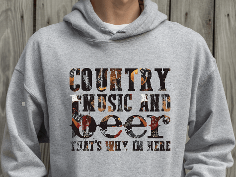 Country Music   Screen Print Hot  