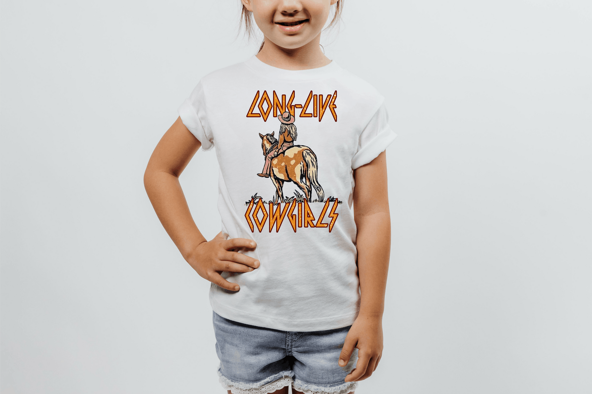 Long Live Cowgirls Youth   Clear Screen Print Hot  