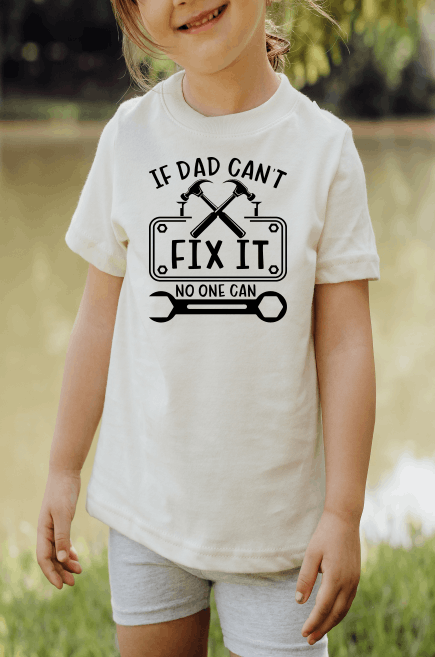 If Dad Can't Fix It Youth Screen Print RTS  