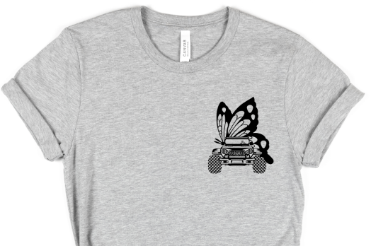 Jeep Butterfly Pocket    Screen Print RTS  
