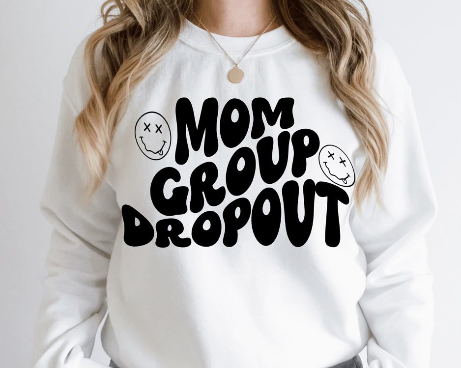 Mom Group Dropout  Screen Print RTS  